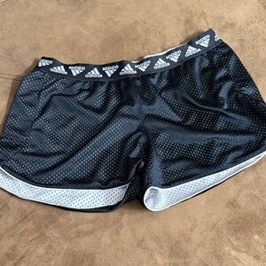 Adidas Women's Black Mesh Athletic Shorts